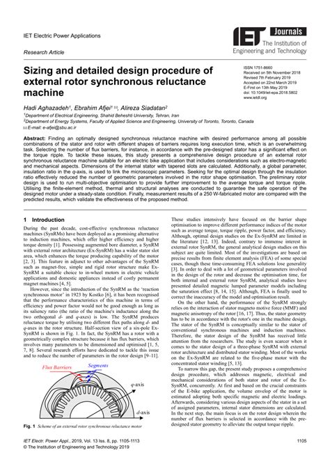 rotor slots|Sizing and detailed design procedure of external rotor .